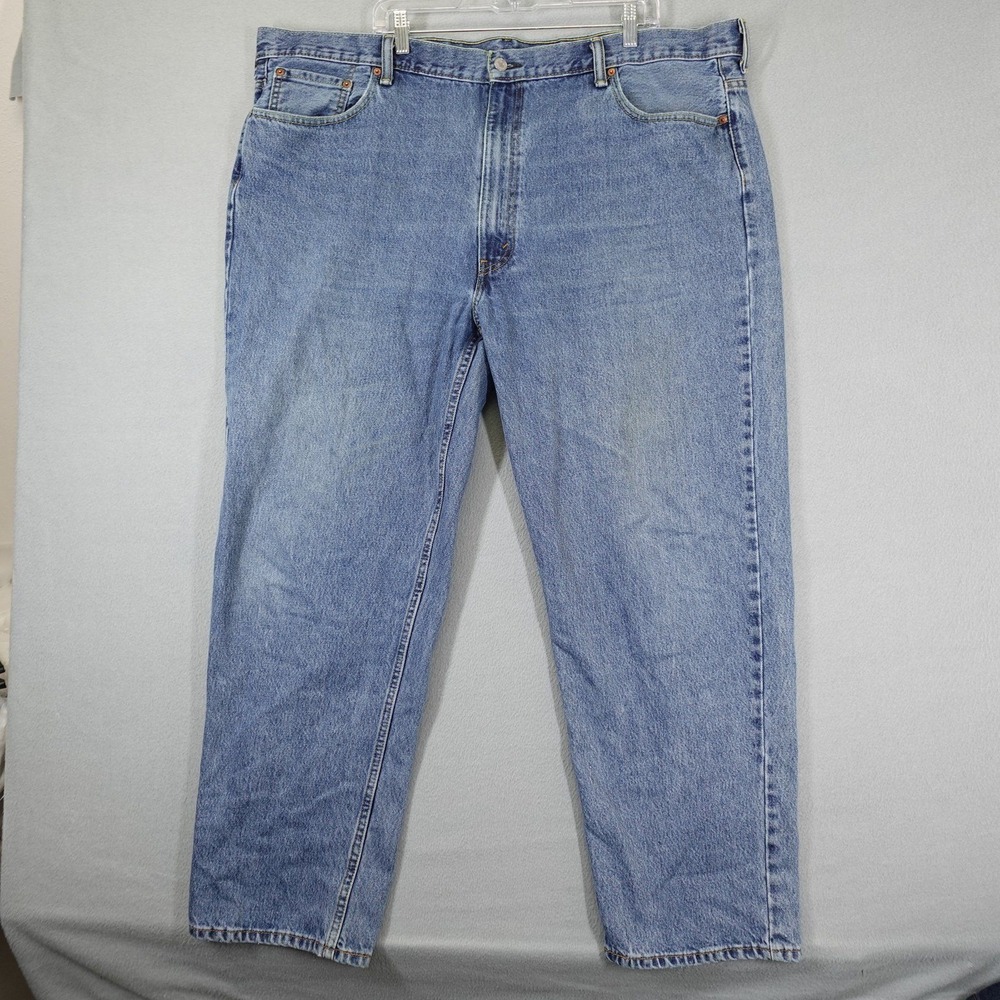 Levi's 550 Jeans Mens 48x32 Blue Relaxed Fit Denim Workwear Casual Classic
